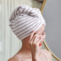 2条干发帽女超强吸水速干洗头擦头发干发巾加厚包头巾浴帽洗头巾