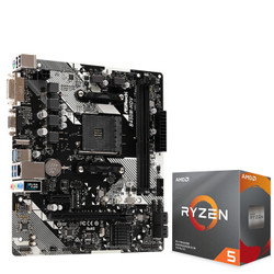 AMD 锐龙 R5-3600 CPU处理器   华擎（ASRock）B450M-HDV R4.0主板