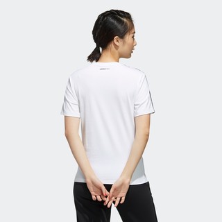 adidas NEO W FAVES TEE 女士运动T恤 FP7322 白/黑色 XS