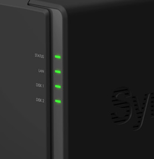 Synology 群晖 DS218play 两盘位NAS网络存储服务器+希捷醋狼2TBX2机械硬盘