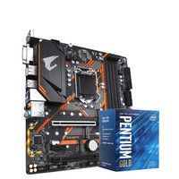intel 英特尔 奔腾G5420 CPU处理器+技嘉B365M AORUS ELITE主板套装 3.8GHz