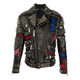 菲利普普兰（PHILIPP PLEIN）20秋冬男士皮质机车夹克S20CMLB1077PLE010N 黑色 XL