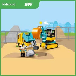 LEGO 乐高 得宝系列 10931 翻斗车和挖掘车套