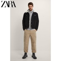 ZARA 新款 男装 冬季抓绒毛领灯芯绒夹克外套 06985316800