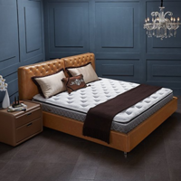 雅兰床垫希尔顿酒店总统版乳胶弹簧席梦思豪华垫层1.8米1.5m 双人成人床垫子 银离子防螨面