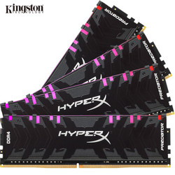 Kingston 金士顿 骇客神条 掠食者 DDR4 3200MHz 32GB(8GBx4)套装 内存条