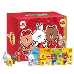 Lipton 立顿 LINE FRIENDS 奶茶 4种口味混合装 40条 共730g *3件