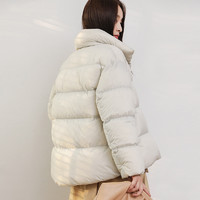鸭鸭(yaya)佟丽娅同款轻薄羽绒服女短款鸭绒保暖时尚小个子外套