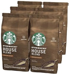 Starbucks 星巴克 House Blend 研磨过滤咖啡粉，中度烘焙(6 x 200g)
