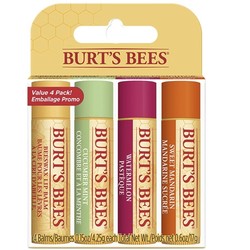 BURT'S BEES 小蜜蜂 天然保湿唇膏 4支