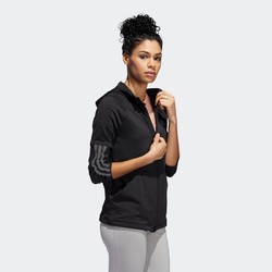 阿迪达斯官网adidas 3S FZ HOODIE女训练连帽夹克EB5593 FH8018