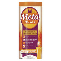 Metamucil 吸油纤维素膳食纤维粉 香橙味 48次 283g 
