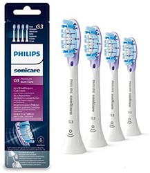 Philips 飞利浦 原装Sonicare优质牙龈护理替换牙刷头，四支装，白色-HX9054 / 17