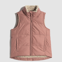 Gap 盖璞 幼儿保暖剪毛绒开襟立领棉马甲