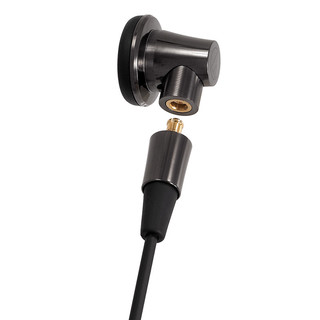 audio-technica 铁三角 CM2000Ti 半入耳式动圈有线耳机 黑色 3.5mm