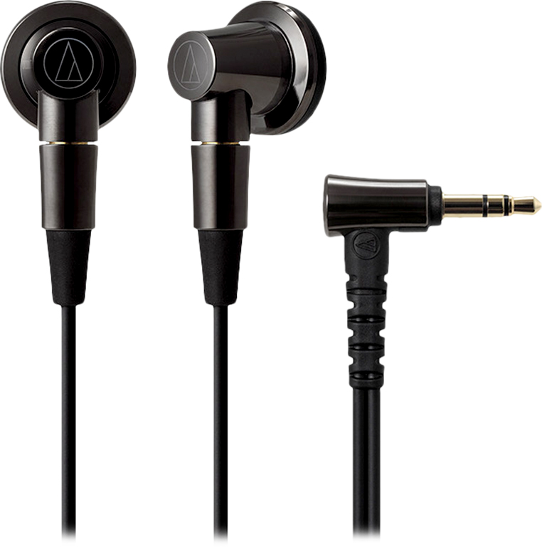 audio-technica 铁三角 CM2000Ti 半入耳式动圈有线耳机 黑色 3.5mm