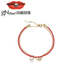 京润 OSP71405VSH S925银珍珠红绳手链