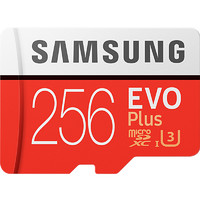 SAMSUNG 三星 EVO Plus MicroSD存储卡 256GB + SD卡套