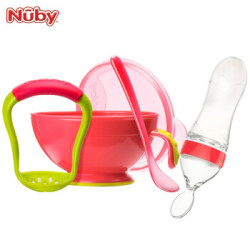 Nuby(努比)宝宝研磨碗套装 +喂食器米糊勺