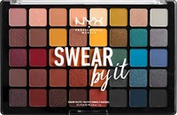 NYX 专业化妆系列 Swear By It Eye 眼影盘 暖色冷色哑光缎面金属40色