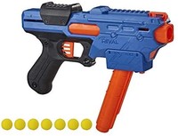 NERF Rival Finisher XX-700 玩具枪 -- 快装弹匣，弹簧行动，包括 7 个官方 Rival 轮 -- 蓝队
