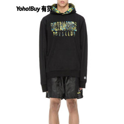 YOHO有货潮牌 BILLIONAIRE BOYS CLUB 2020年新款字母印花袋鼠兜连帽卫衣 黑色 S