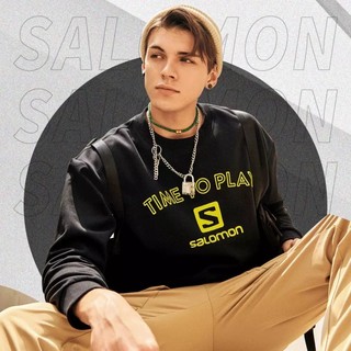 SALOMON 萨洛蒙 LOGO OS CREW 206005 男/女款抓绒卫衣