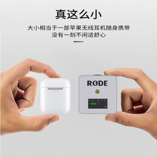 RODE 罗德wireless go无线麦克风单反相机领夹话筒小蜜蜂采访胸麦直播迷你收音麦无线小蜜蜂 wireless go 标配（白色）