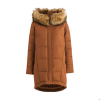 INMAN 茵曼 1883121073HB 女士长款羽绒服外套