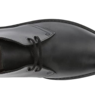 Clarks 其乐 Bushacre 2系列男士复古圆头系带皮革沙漠靴26082286 Black Waxy Leather11.5 M US