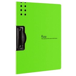 飞兹(fizz)文件夹A4板夹横式加厚款/彩色资料夹/办公用品 绿色A6380 *17件