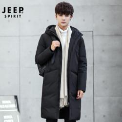 吉普 JEEP 羽绒服男2020加厚保暖中青年中长款