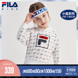 FILA斐乐童装女童卫衣2020秋季新款儿童小童小羊肖恩满印logo上衣