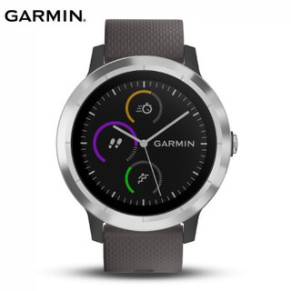 佳明（GARMIN）VA3T 灰色 智能手表 男女跑步腕表 骑行户外瑜伽运动表 睡眠监测防水心率手表