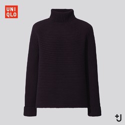 UNIQLO 优衣库×Jil Sander（+J）联名 435929 两翻领羊毛混纺衫