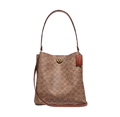 考拉海购黑卡会员coach蔻驰charlie系列经典印花水桶包