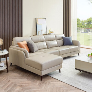 芝华仕 真皮组合沙发 北欧现代 客厅小户型组合沙发 300发货
