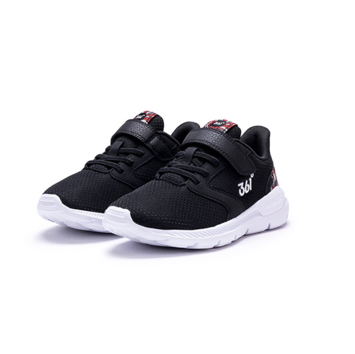 1元】361童鞋_361° 儿童魔术贴运动鞋 年兽款 n71913506 碳黑 38 *3