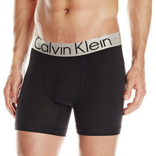 Calvin Klein 卡尔文·克莱 男士尼龙纯色低腰平角内裤U2719 Legacy Black S