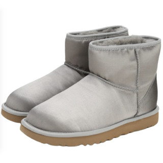 UGG Classic秋冬新款短款缎面雪地靴1094985 40 灰色