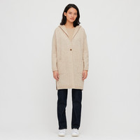 UNIQLO 优衣库 428871 女士连帽针织大衣