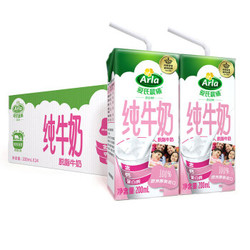 Arla 爱氏晨曦 脱脂纯牛奶 200ml*24盒 *3件