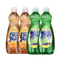 火箭石碱 洗洁精 600ml 香橙香 *2+青苹果香*2