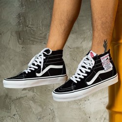 VANS/范斯 高帮经典黑白SK8-HI可裁剪DIY滑板休闲板鞋VN0A4U16U7B