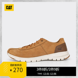 CAT/卡特春夏款牛皮革黄靴男子休闲单鞋P723088I1MMC29（39、灰色）