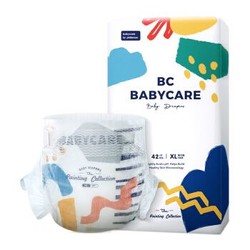 送推车 BabyCare 艺术大师系列 弱酸纸尿裤 NB S L XL *6件