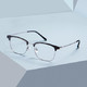 EYEPLAY 目戲 宝岛眼镜近视框架目戏1018 C2-黑银+1.56镜片+镜框（赠眼贴+螺丝刀）