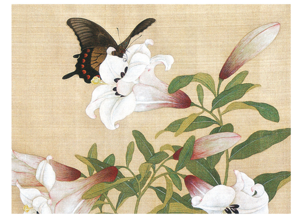 《花鸟册之4》余樨 水墨画国画框画现代装饰画 茶褐色 58×55cm