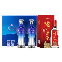 YangHe 洋河 蓝色经典 天之蓝 52度 480ml*2瓶 +泸州老窖 特曲 52度 500ml*1瓶