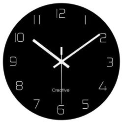 30cm圆形挂钟-纯黑色多少钱-什么值得买